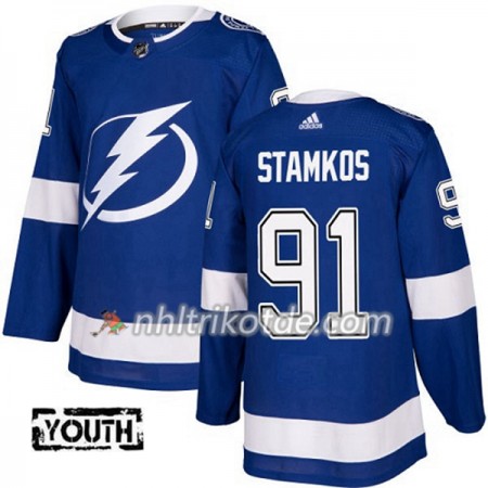 Tampa Bay Lightning Trikot Steven Stamkos 91 Adidas 2017-2018 Blau Authentic - Kinder